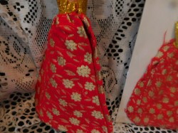barbie red gold dress a
